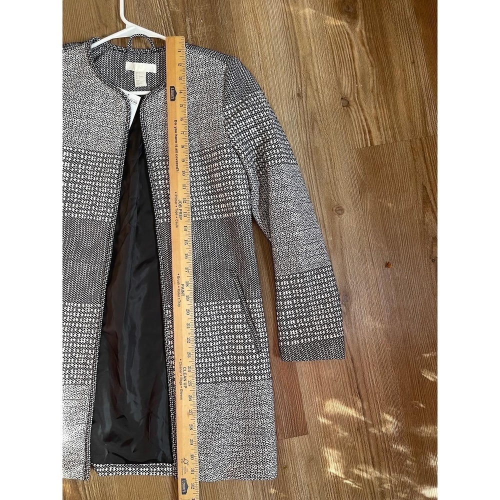 H&M Collarless Open Front Gray Jacket Women’s Size US 4 NEW WITH TAGS - Picture 9 of 9